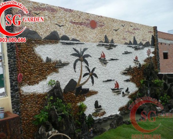 Tranh đá dán tường phong cảnh - Công Ty TNHH Điêu Khắc Sài Gòn Art